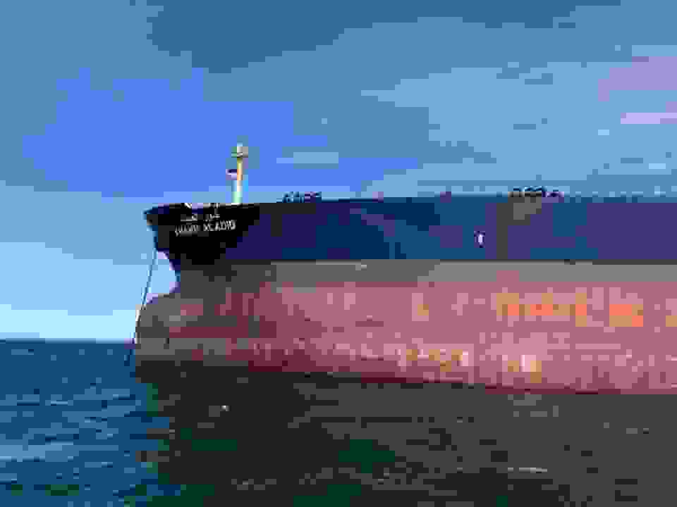 Dykkerinspektion på olietanker i Skagen